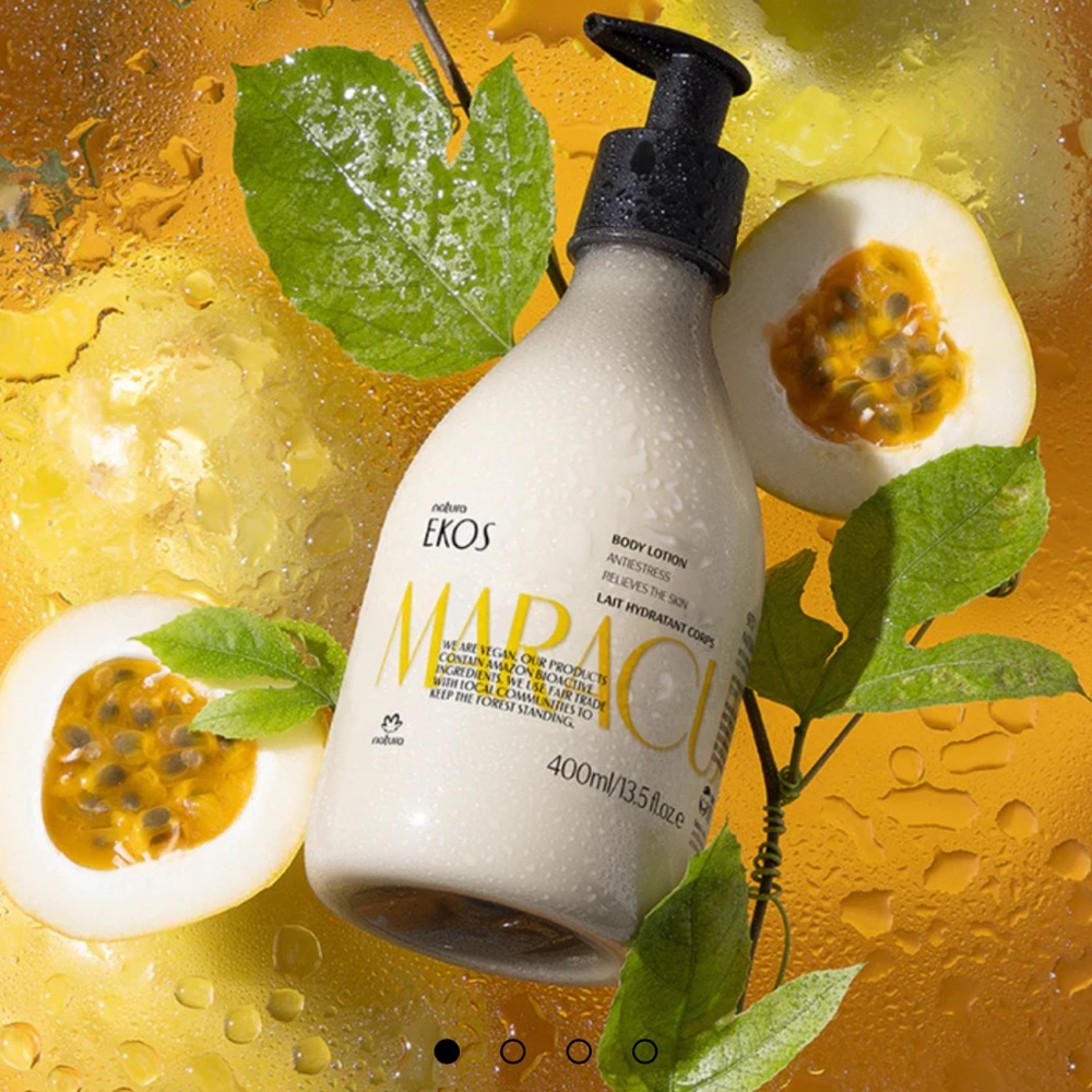 Natura EKOS MARACUJÁ SOOTHING BODY LOTION 400ml BRAND NEW/SEALED - Picture 3 of 7